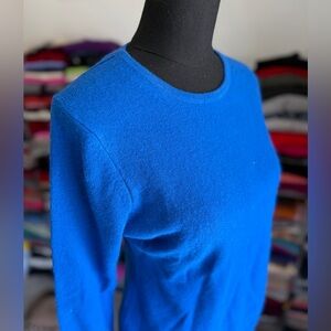 Women's Cashmere Aegean Blue Sweater, Charter Club, M